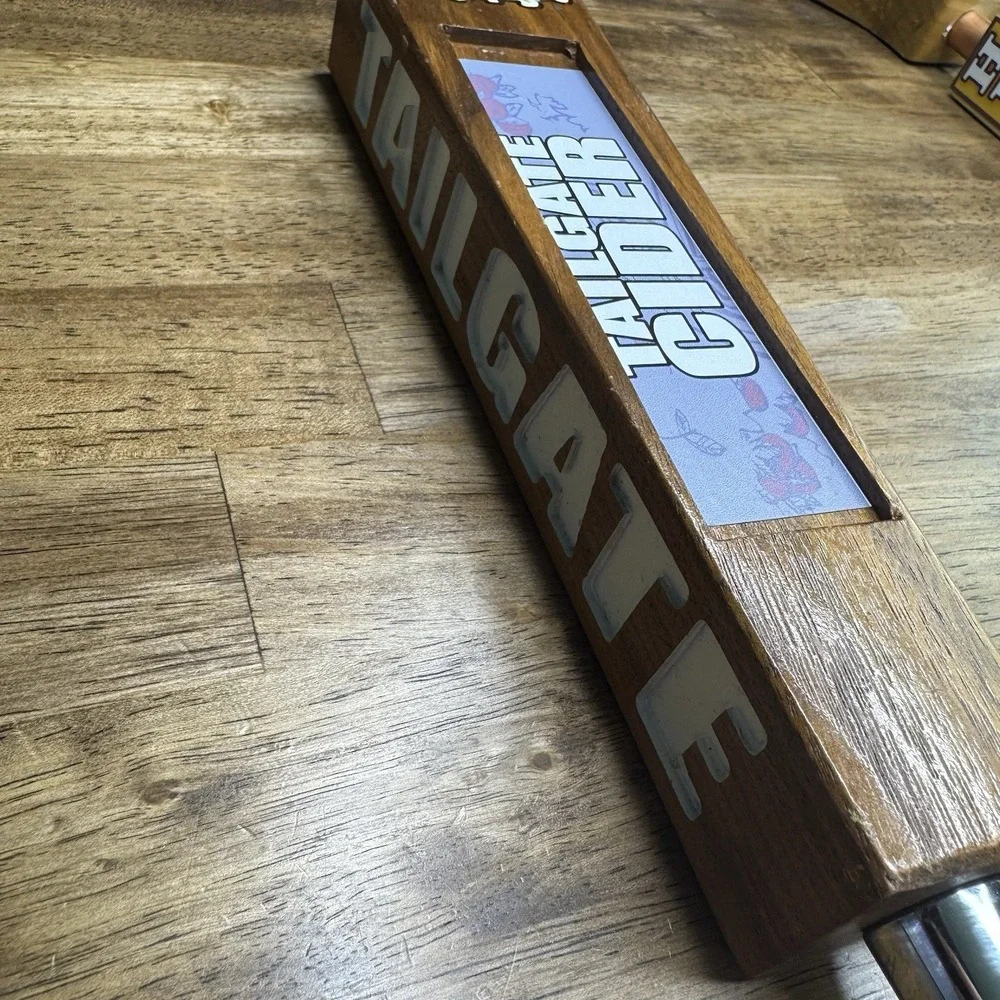 Tailgate Cider Wooden Beer Tap Handle Bar Kegerator Draft Handle